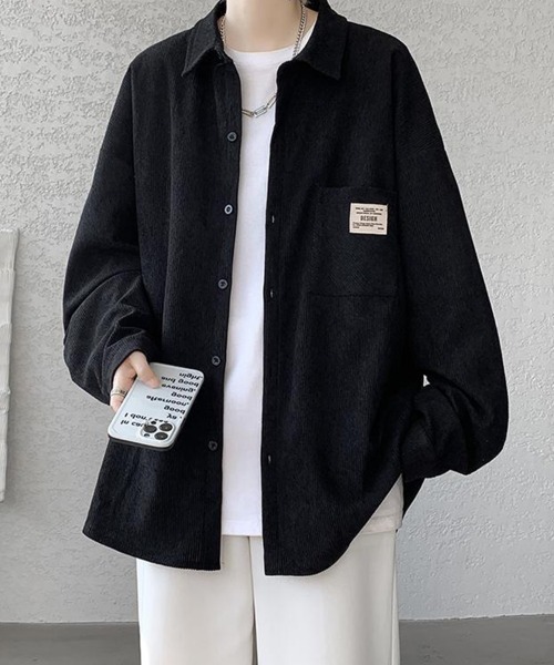 KELVIN(ケルヴァン)の「Corduroy Oversized Shirt コーデュロイ オーバーサイズシャツ(シャツ/ブラウス・メンズ・ホワイト/ブラック・LARGE/MEDIUM)」の10枚目の写真