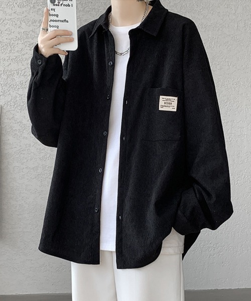 KELVIN(ケルヴァン)の「Corduroy Oversized Shirt コーデュロイ オーバーサイズシャツ(シャツ/ブラウス・メンズ・ホワイト/ブラック・LARGE/MEDIUM)」の11枚目の写真