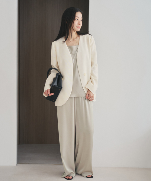 plage(プラージュ)の「《追加》dull satin relax パンツ(その他パンツ・レディース・ブラウン/ライトグレー・38/36/34/32)」の11枚目の写真