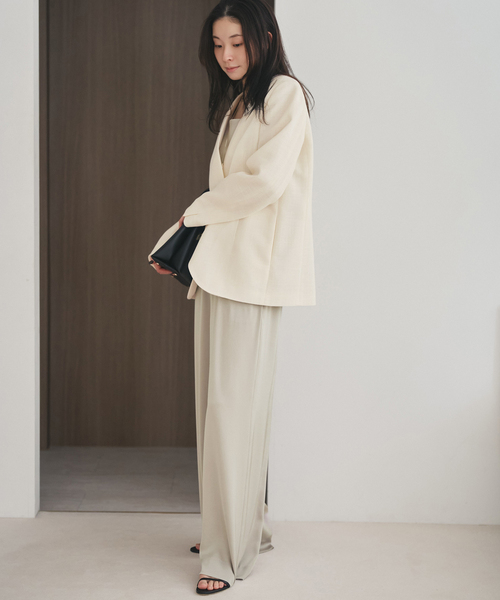 plage(プラージュ)の「《追加》dull satin relax パンツ(その他パンツ・レディース・ブラウン/ライトグレー・38/36/34/32)」の12枚目の写真