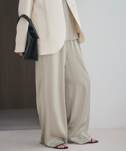 plage(プラージュ)の「《追加》dull satin relax パンツ(その他パンツ・レディース・ブラウン/ライトグレー・38/36/34/32)」の16枚目の写真