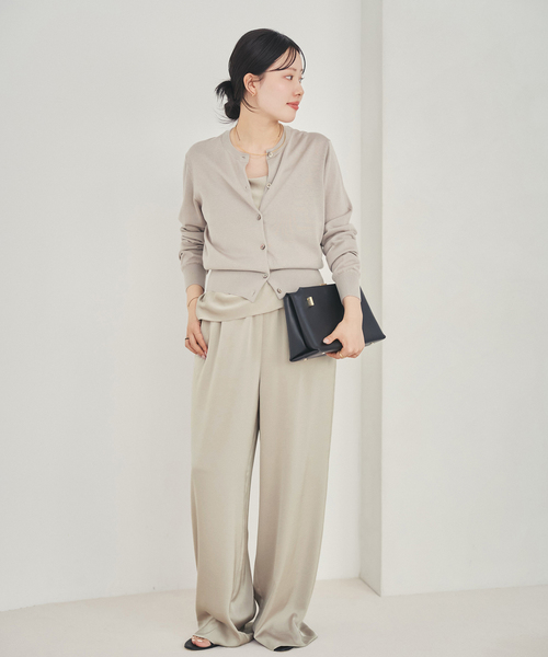 plage(プラージュ)の「《追加》dull satin relax パンツ(その他パンツ・レディース・ブラウン/ライトグレー・38/36/34/32)」の18枚目の写真