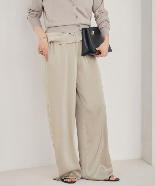 plage(プラージュ)の「《追加》dull satin relax パンツ(その他パンツ・レディース・ブラウン/ライトグレー・38/36/34/32)」の22枚目の写真