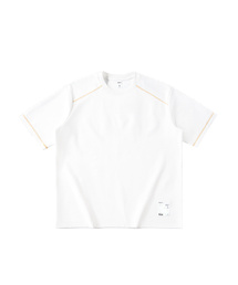 オーバーロックステッチアクティブラーニングショートスリーブTシャツ(4 COLORS)