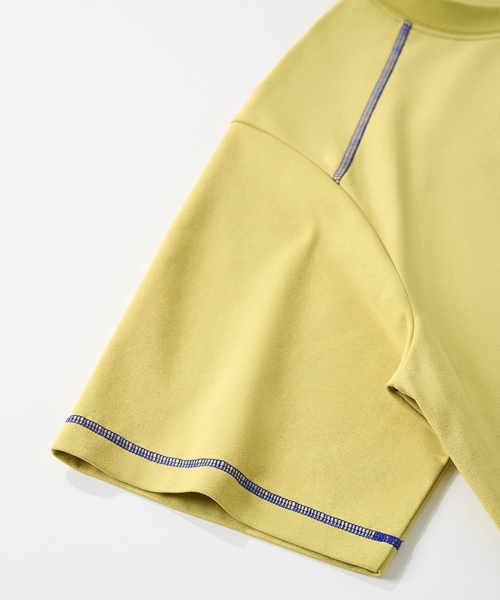 BUTTON SEOUL(ボタンソウル)の「オーバーロックステッチアクティブラーニングショートスリーブTシャツ(4 COLORS)(Tシャツ/カットソー・メンズ・マスタード/ブラック/ホワイト/ライトグレー・MEDIUM/LARGE/X-LARGE)」の11枚目の写真