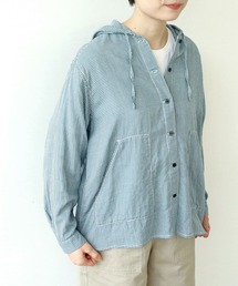 PAR ICI | ダブルガーゼ フードブラウス(シャツ/ブラウス)