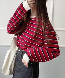 ボーダーロングTシャツ