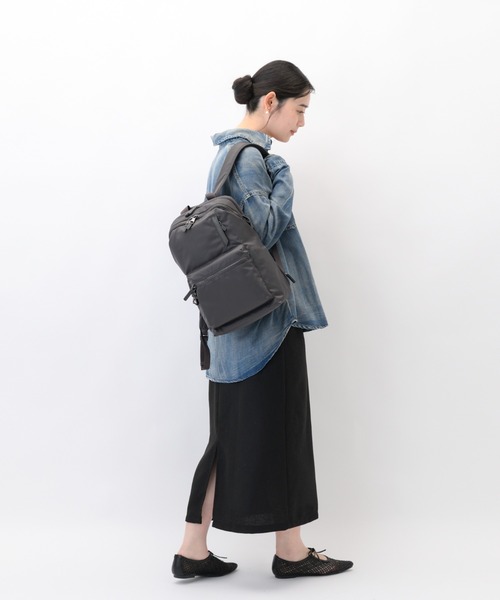 W&.Day/Night(ダブルアンド デイナイト)の「リュックサック ポッケス ハグリュック3 13L A4サイズ 13.3インチPC サコッシュ付属 20211(バックパック/リュック・レディース・ダークグレー/アッシュブラウン/ブラック・FREE)」の7枚目の写真