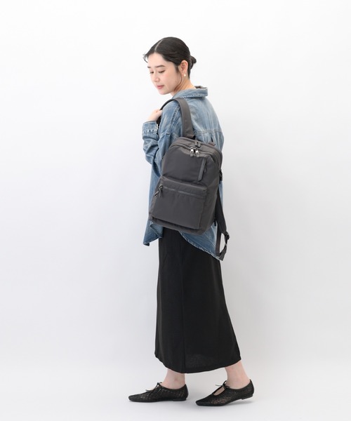 W&.Day/Night(ダブルアンド デイナイト)の「リュックサック ポッケス ハグリュック3 13L A4サイズ 13.3インチPC サコッシュ付属 20211(バックパック/リュック・レディース・ダークグレー/アッシュブラウン/ブラック・FREE)」の8枚目の写真