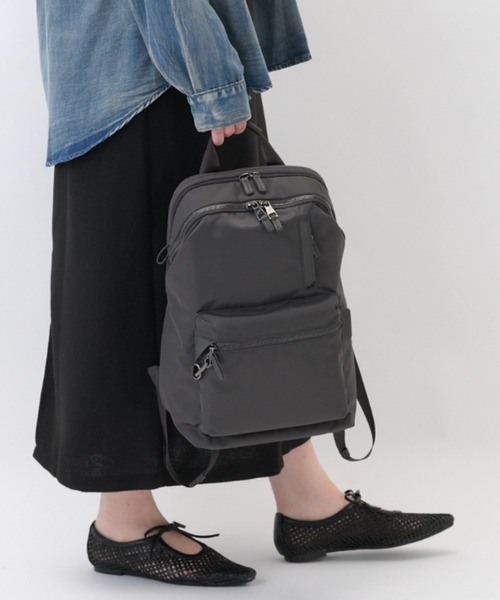 W&.Day/Night(ダブルアンド デイナイト)の「リュックサック ポッケス ハグリュック3 13L A4サイズ 13.3インチPC サコッシュ付属 20211(バックパック/リュック・レディース・ダークグレー/アッシュブラウン/ブラック・FREE)」の9枚目の写真