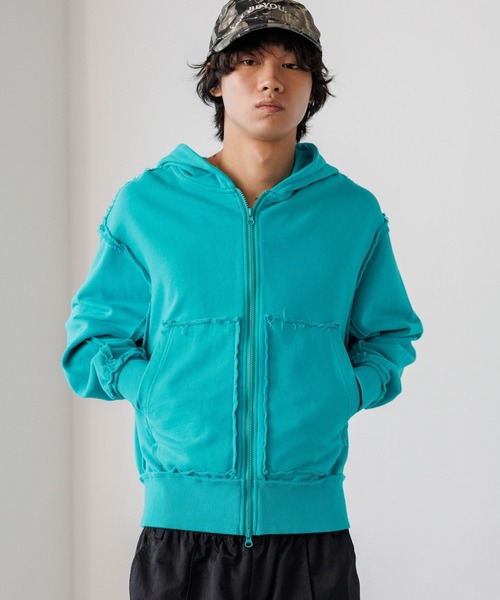 PBLIM(ページボーイリム)の「《UNISEX/シルエットが選べる》リメイクフウジップパーカー(パーカー・レディース・グレー/ブラック/グリーン・MEDIUM/SMALL)」の18枚目の写真