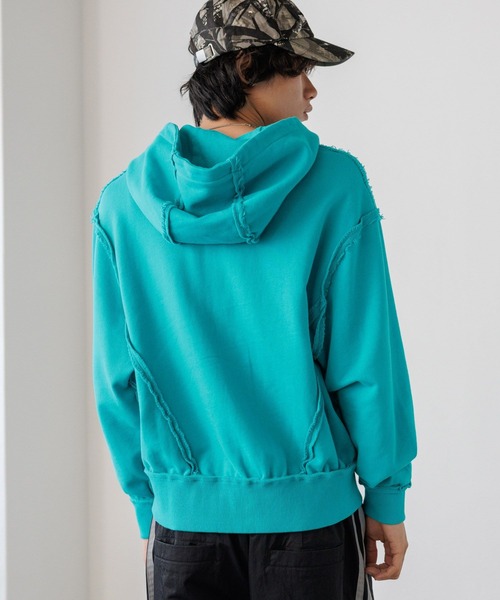 PBLIM(ページボーイリム)の「《UNISEX/シルエットが選べる》リメイクフウジップパーカー(パーカー・レディース・グレー/ブラック/グリーン・MEDIUM/SMALL)」の20枚目の写真