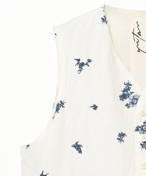 fennica(フェニカ)の「quitan / LONG GILET(ベスト・レディース・オフホワイト・0)」の4枚目の写真