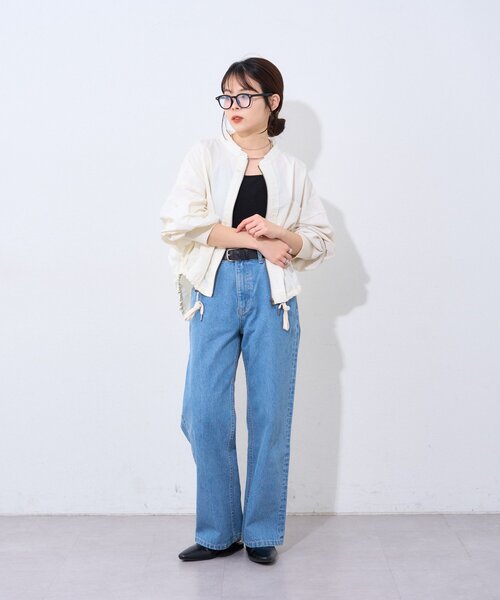 etsinta（エシンタ）の「etsintaリメイクZIPシャツジャケット（シャツ/ブラウス・レディース・カーキ/アイボリー/ベージュ・ONE SIZE）」の10枚目の写真