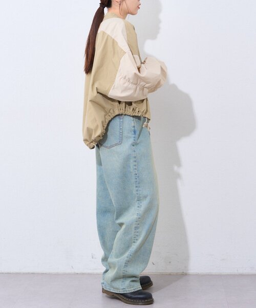 etsinta(エシンタ)の「etsintaリメイクZIPシャツジャケット(シャツ/ブラウス・レディース・カーキ/アイボリー/ベージュ・ONE SIZE)」の17枚目の写真