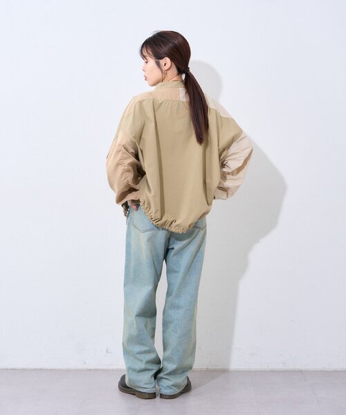 etsinta(エシンタ)の「etsintaリメイクZIPシャツジャケット(シャツ/ブラウス・レディース・カーキ/アイボリー/ベージュ・ONE SIZE)」の18枚目の写真