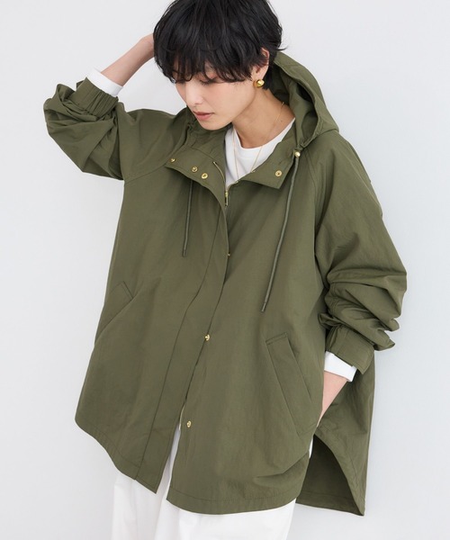 BARNYARDSTORM（バンヤードストーム）の「BARNYARDSTORM / ミリタリーテントジャケット 【撥水・JAPAN FABRIC】WEB限定カラー（マウンテンパーカー・レディース・ベージュ/カーキ/ブラック・S/M）」の4枚目の写真