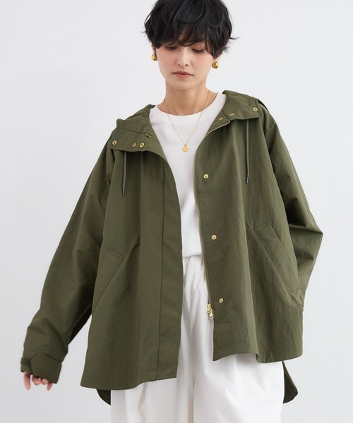 BARNYARDSTORM（バンヤードストーム）の「BARNYARDSTORM / ミリタリーテントジャケット 【撥水・JAPAN FABRIC】WEB限定カラー（マウンテンパーカー・レディース・ベージュ/カーキ/ブラック・S/M）」の5枚目の写真