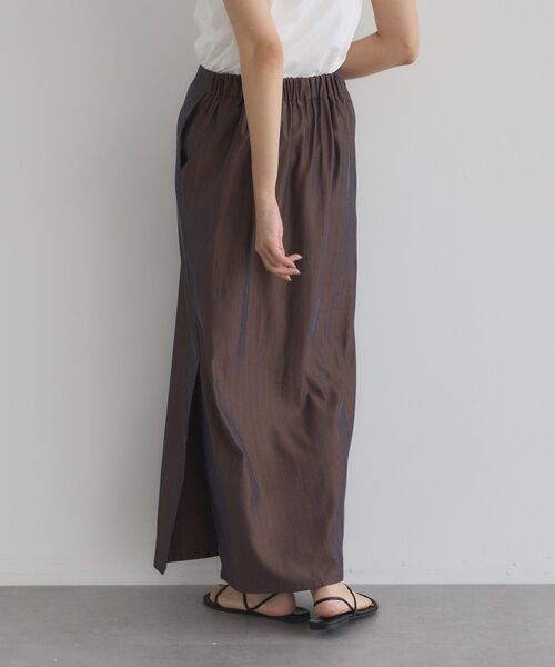 GARAGE OF GOOD CLOTHING（ガレージオブグッドクロージング）の「【日本製】ストライプサイドベンツロングスカート（スカート・レディース・ブラウン系その他4・FREE）」の20枚目の写真