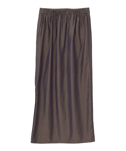 GARAGE OF GOOD CLOTHING（ガレージオブグッドクロージング）の「【日本製】ストライプサイドベンツロングスカート（スカート・レディース・ブラウン系その他4・FREE）」の11枚目の写真