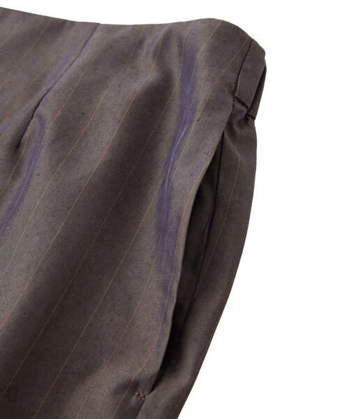 GARAGE OF GOOD CLOTHING（ガレージオブグッドクロージング）の「【日本製】ストライプサイドベンツロングスカート（スカート・レディース・ブラウン系その他4・FREE）」の14枚目の写真