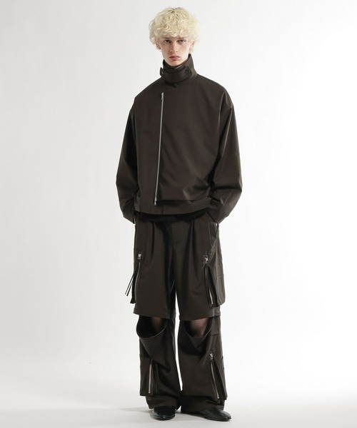 HARE（ハレ）の「CLEAR TEXTURE ZIPカーゴパンツ(HARE)（カーゴパンツ・メンズ・ブラック/グレー/ブラウン・MEDIUM/SMALL）」の12枚目の写真