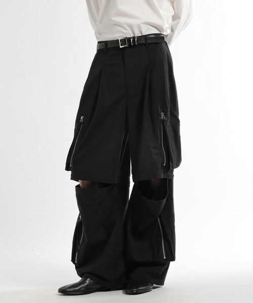 HARE（ハレ）の「CLEAR TEXTURE ZIPカーゴパンツ(HARE)（カーゴパンツ・メンズ・ブラック/グレー/ブラウン・MEDIUM/SMALL）」の15枚目の写真