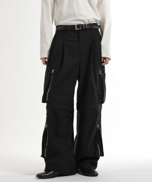 HARE（ハレ）の「CLEAR TEXTURE ZIPカーゴパンツ(HARE)（カーゴパンツ・メンズ・ブラック/グレー/ブラウン・MEDIUM/SMALL）」の16枚目の写真