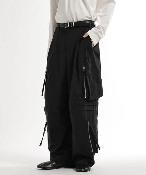 HARE（ハレ）の「CLEAR TEXTURE ZIPカーゴパンツ(HARE)（カーゴパンツ・メンズ・ブラック/グレー/ブラウン・MEDIUM/SMALL）」の18枚目の写真