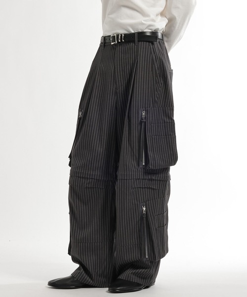 HARE（ハレ）の「CLEAR TEXTURE ZIPカーゴパンツ(HARE)（カーゴパンツ・メンズ・ブラック/グレー/ブラウン・MEDIUM/SMALL）」の19枚目の写真