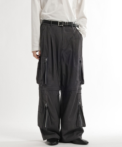 HARE（ハレ）の「CLEAR TEXTURE ZIPカーゴパンツ(HARE)（カーゴパンツ・メンズ・ブラック/グレー/ブラウン・MEDIUM/SMALL）」の20枚目の写真