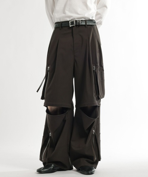 HARE（ハレ）の「CLEAR TEXTURE ZIPカーゴパンツ(HARE)（カーゴパンツ・メンズ・ブラック/グレー/ブラウン・MEDIUM/SMALL）」の22枚目の写真