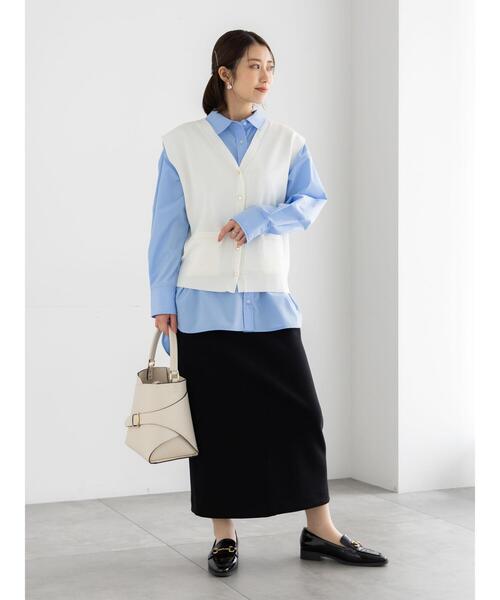 Te chichi（テチチ）の「総針ポケット付きVネックベスト《2026 spring catalog item》（ニット/セーター・レディース・オフホワイト/グレー/ネイビー・F）」の16枚目の写真