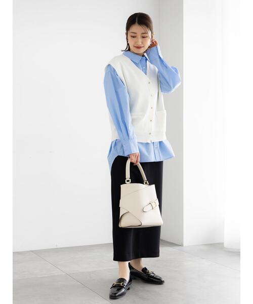 Te chichi（テチチ）の「総針ポケット付きVネックベスト《2026 spring catalog item》（ニット/セーター・レディース・オフホワイト/グレー/ネイビー・F）」の17枚目の写真