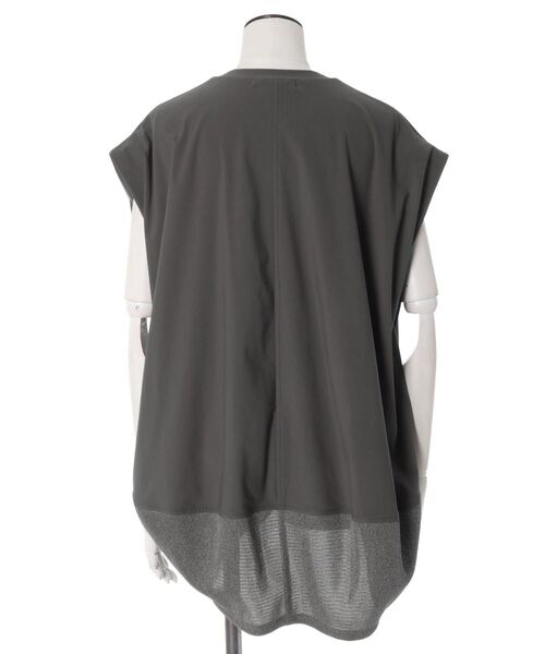 UN3D.(アンスリード)の「HEM MESH COCOON TOP / ヘムメッシュコクーントップ(Tシャツ/カットソー・レディース・グレー/ホワイト/ブラック・FREE)」の5枚目の写真