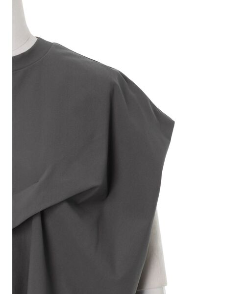 UN3D.(アンスリード)の「HEM MESH COCOON TOP / ヘムメッシュコクーントップ(Tシャツ/カットソー・レディース・グレー/ホワイト/ブラック・FREE)」の7枚目の写真