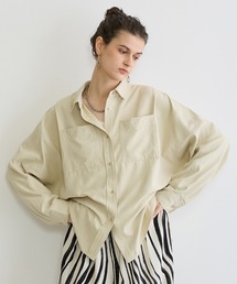 NICOLE white | Wポケットシャツ(シャツ/ブラウス)