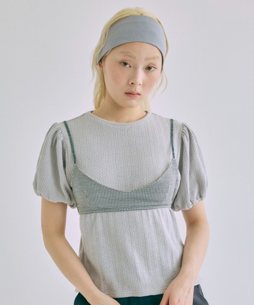セール】Textured Mini Tops（Tシャツ/カットソー）｜EN NEUME 