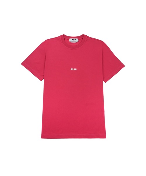 MSGM(エムエスジーエム)の「【New Color】ミニロゴ クルーネックTシャツ(Tシャツ/カットソー・メンズ・ローズ・L/M/S)」の1枚目の写真