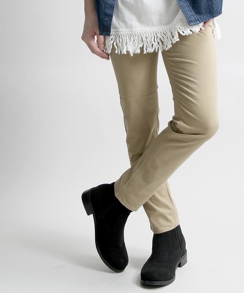 WEGO（ウィゴー）の「WEGO/サテンストレッチスキニーパンツ（その他パンツ・メンズ・ブラック/ワイン/ネイビー/ベージュ/オフホワイト/カーキ・SMALL/LARGE/MEDIUM）」の4枚目の写真