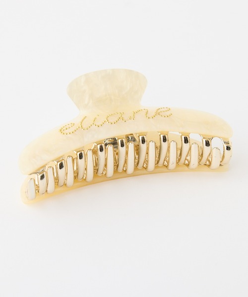 one after another NICE CLAUP(ワンアフターアナザーナイスクラップ)の「【Eliane Collection】ロゴクリップ(バレッタ/ヘアクリップ・レディース・ピンク/アイボリー・FREE)」の6枚目の写真