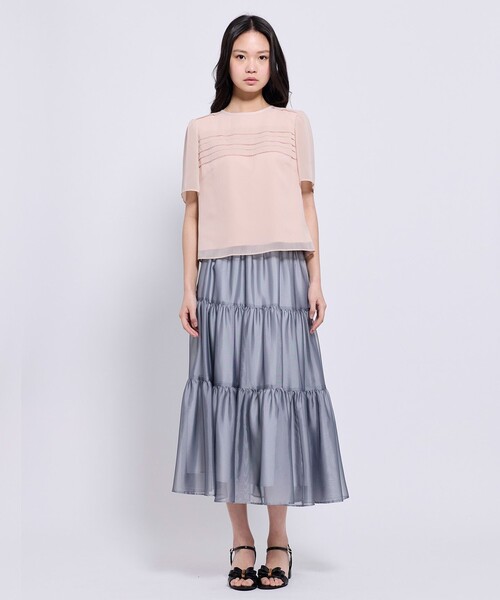 TOCCA(トッカ)の「CRYSTAL SHEER スカート(スカート・レディース・グレー系/スモーキーグリーン系・0/4)」の17枚目の写真