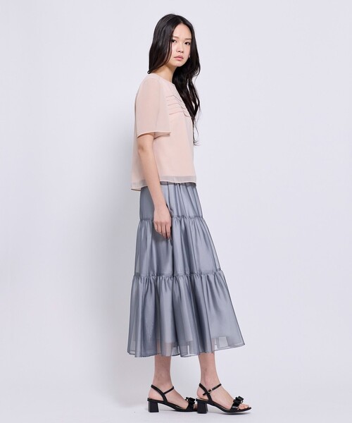 TOCCA(トッカ)の「CRYSTAL SHEER スカート(スカート・レディース・グレー系/スモーキーグリーン系・0/4)」の19枚目の写真