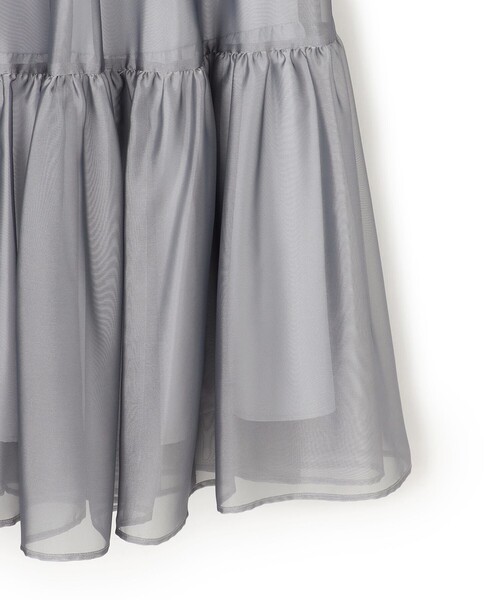TOCCA(トッカ)の「CRYSTAL SHEER スカート(スカート・レディース・グレー系/スモーキーグリーン系・0/4)」の4枚目の写真