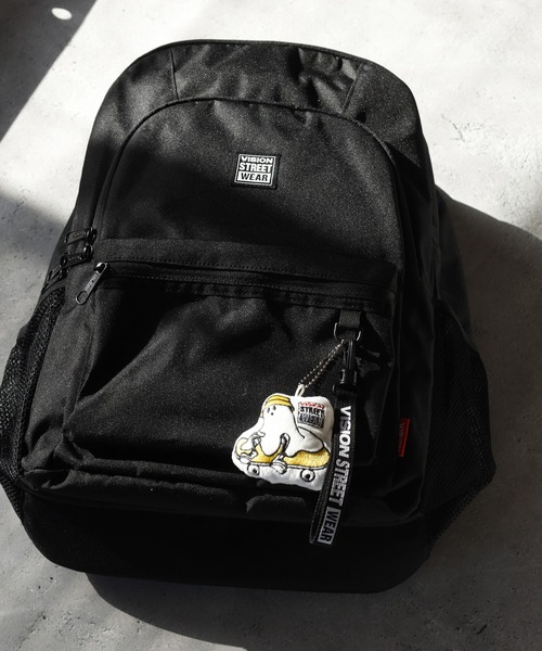 VISION STREET WEAR（ヴィジョンストリートウェア）の「VISION STREET WEAR 4-tier backpack リュック（バックパック/リュック・メンズ・ブラック×レッド/ブラック・FREE）」の5枚目の写真