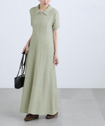 FREE'S MART（フリーズマート）の「◆金ボタンカットジャガードポロワンピース（ワンピース）」