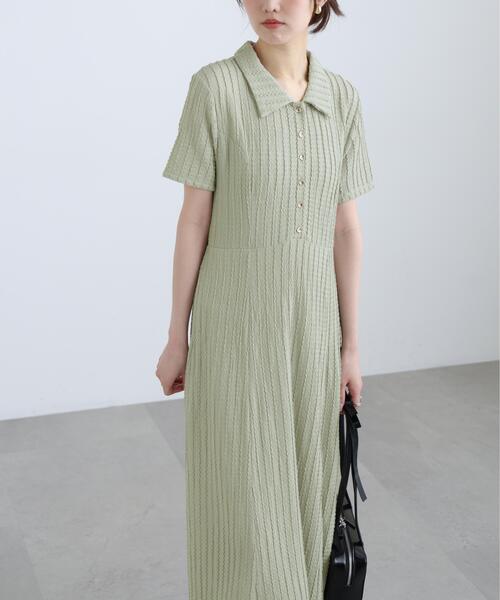 FREE'S MART(フリーズマート)の「◆金ボタンカットジャガードポロワンピース(ワンピース・レディース・ブラック/ブラウン/ライトグリーン・SMALL/MEDIUM)」の19枚目の写真