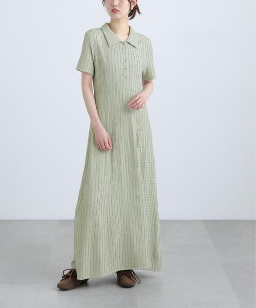 FREE'S MART(フリーズマート)の「◆金ボタンカットジャガードポロワンピース(ワンピース・レディース・ブラック/ブラウン/ライトグリーン・SMALL/MEDIUM)」の21枚目の写真