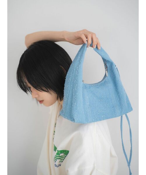 Ungrid（アングリッド）の「ネップデニムハンドバッグ（ハンドバッグ・レディース・ライトブルー/ブルー・FREE）」の4枚目の写真