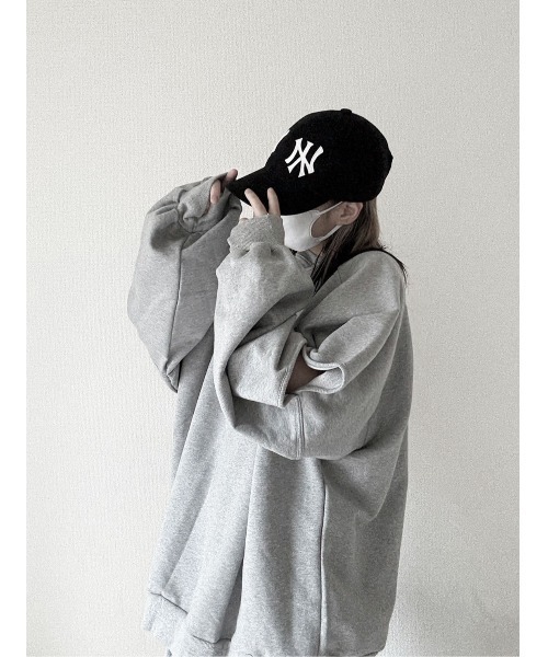 YACA(ヤーカ)の「Slit Sleeve Sweat/スリットスリーブスウェット【unisex item】(スウェット・レディース・グレー/ブラック/ホワイト・FREE)」の11枚目の写真